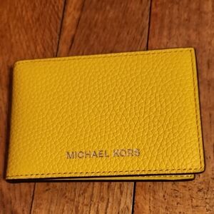 Michael Kors Bright Yellow Card Holder